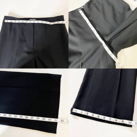 Ann Taylor Loft Black Wool Blend Lined Trouser Career Dress Pants Women’s Size 8 - Picture 6 of 7